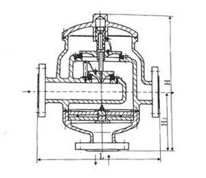 不銹鋼接管呼吸閥結構示意圖